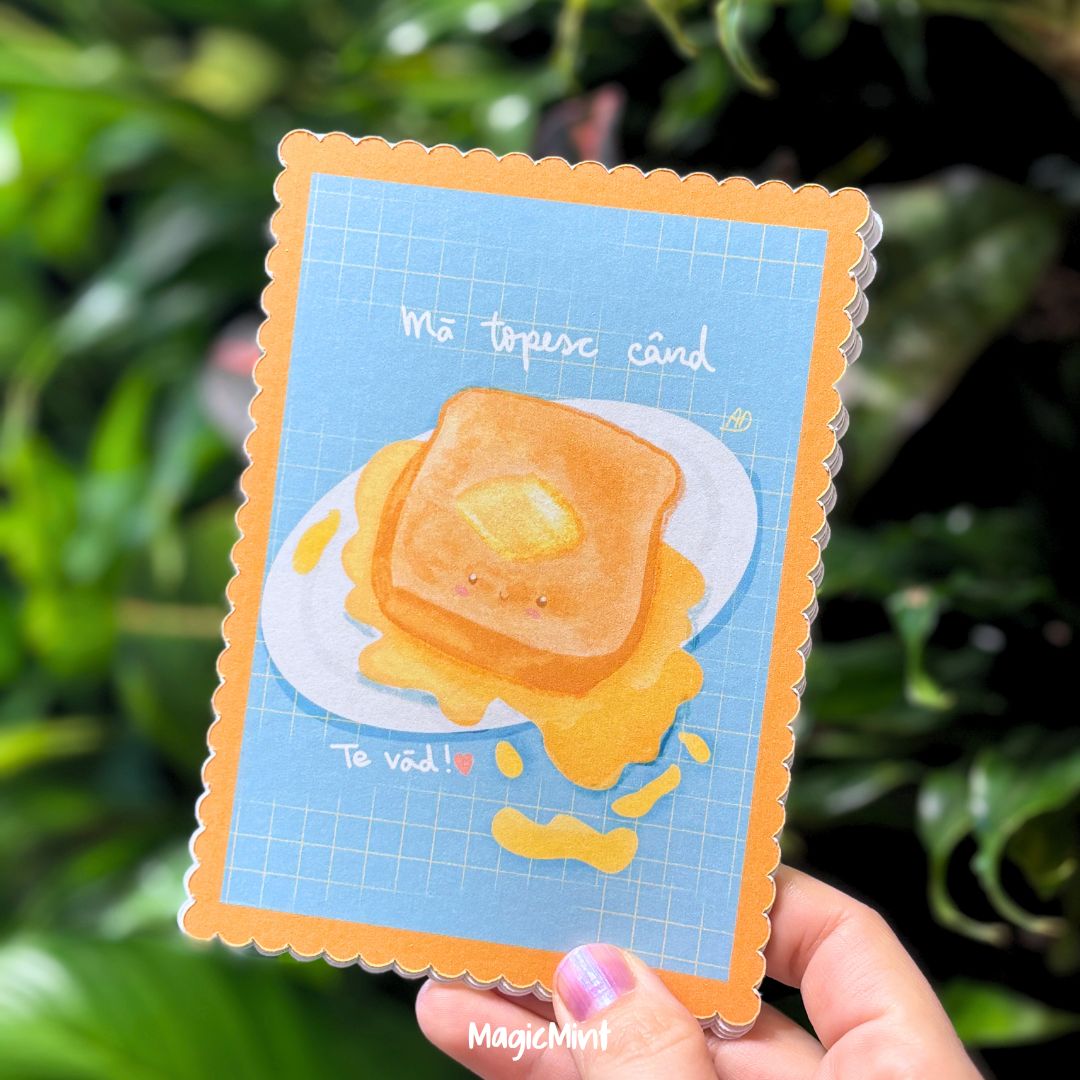 postcard ondulat toast simpatic