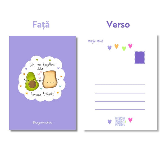 Felicitare We Go Together Like Avocado & Toast