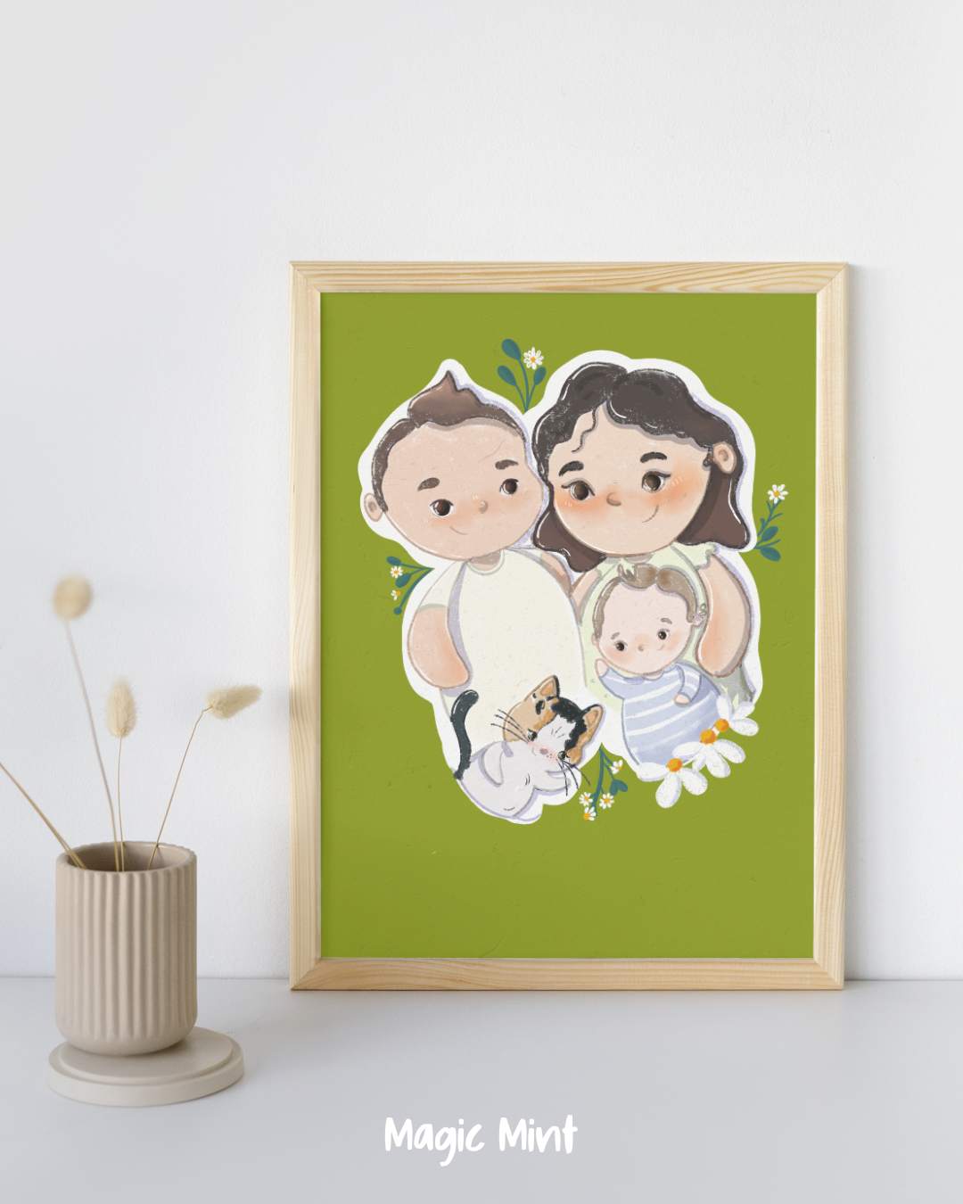 portret personalizat familie