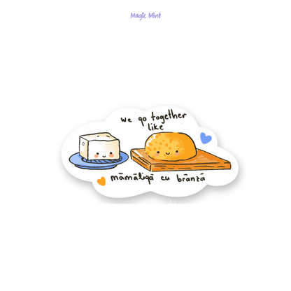sticker mamaliga cu branza