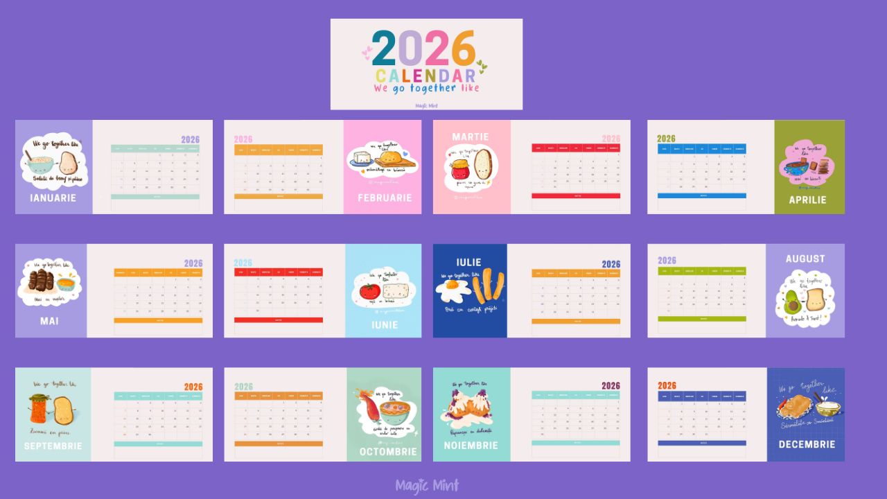 calendar 2026 birou we go together like