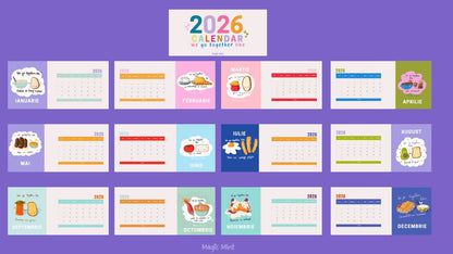 calendar 2026 birou we go together like
