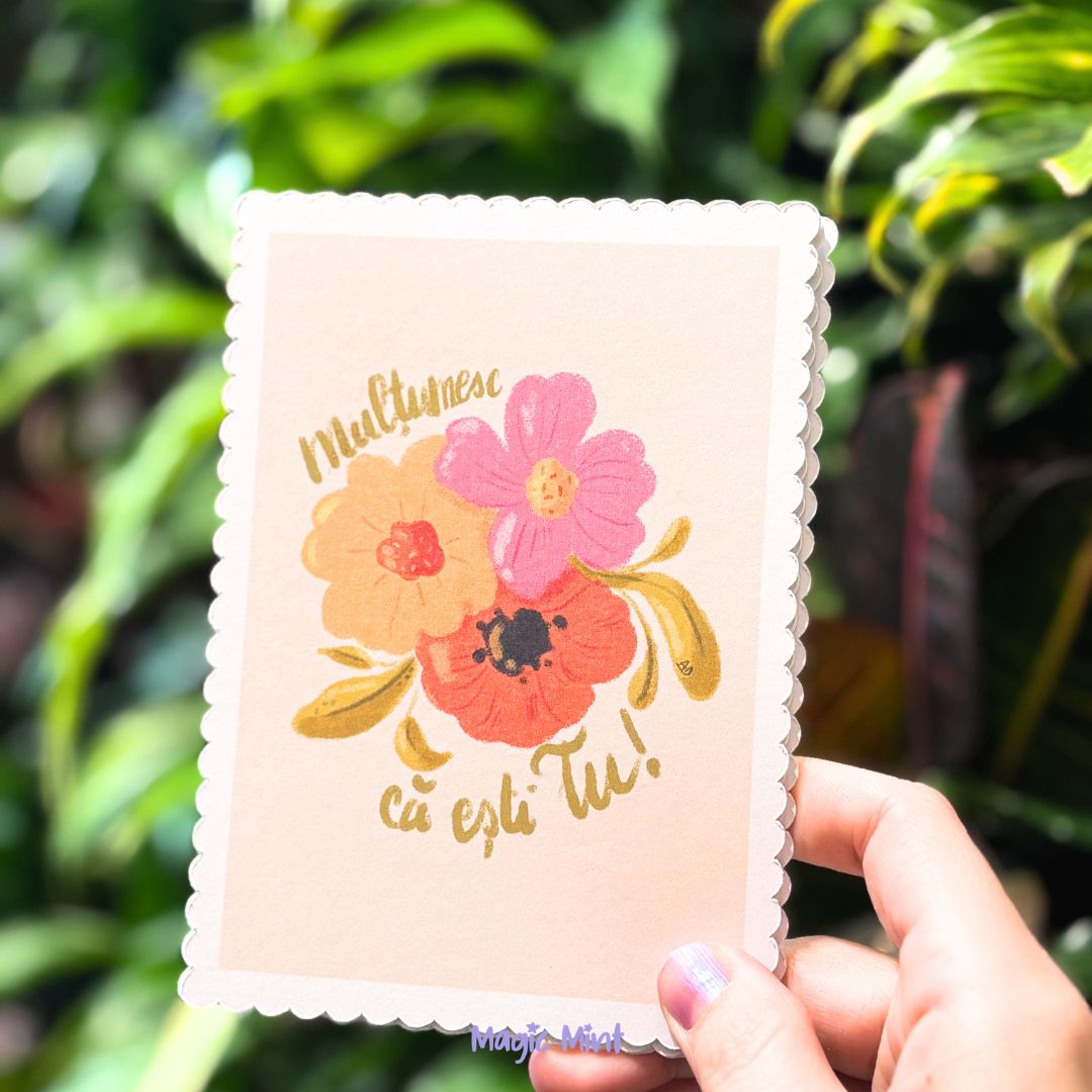 postcard ondulat multumesc ca esti tu