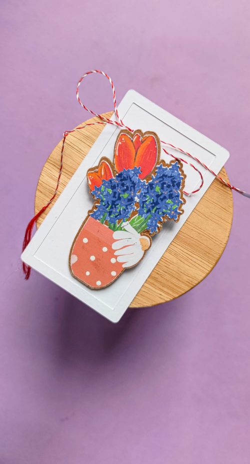 Mărțișor handmade cu zambile- Bucurii magice