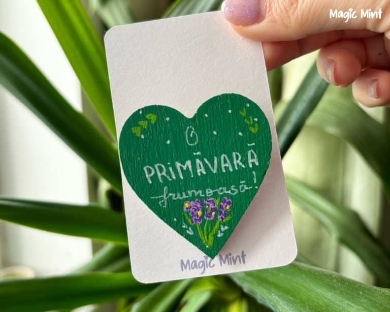 Mărțișor Inimioară O primăvară Frumoasă