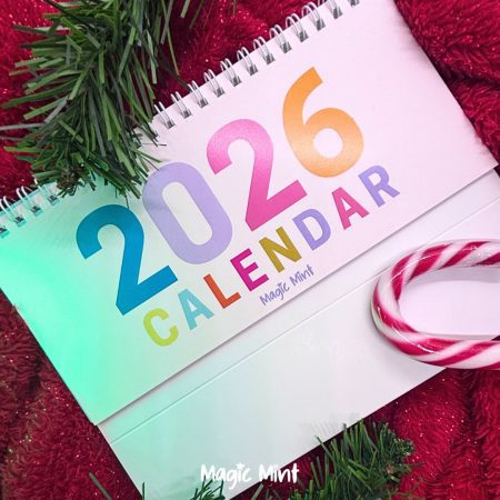 calendar cu teckeli de birou