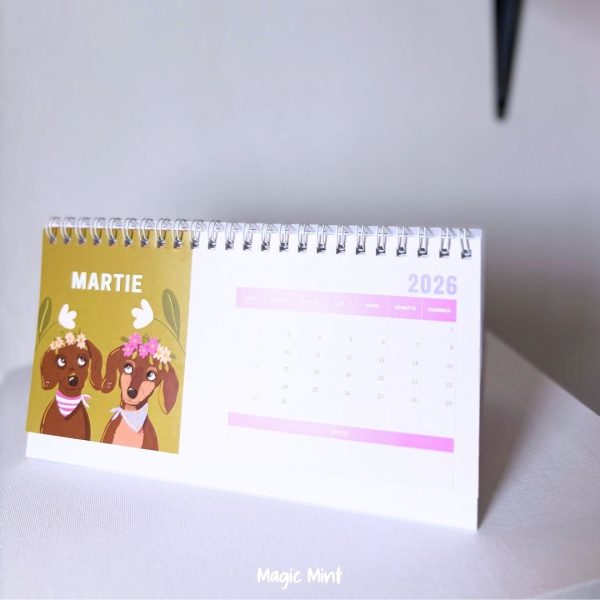 Calendar de birou teckel 2026 - Image 8
