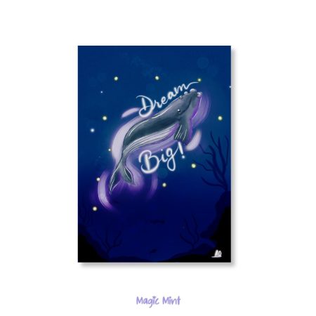 felicitare cu mesaj motivational si balena